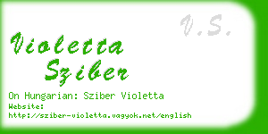violetta sziber business card